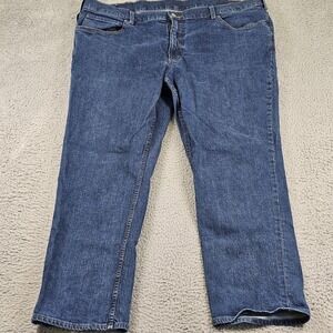 40 Grit Jeans Mens 44x30 Blue Stretch Denim Straight Leg Slim Fit Workwear